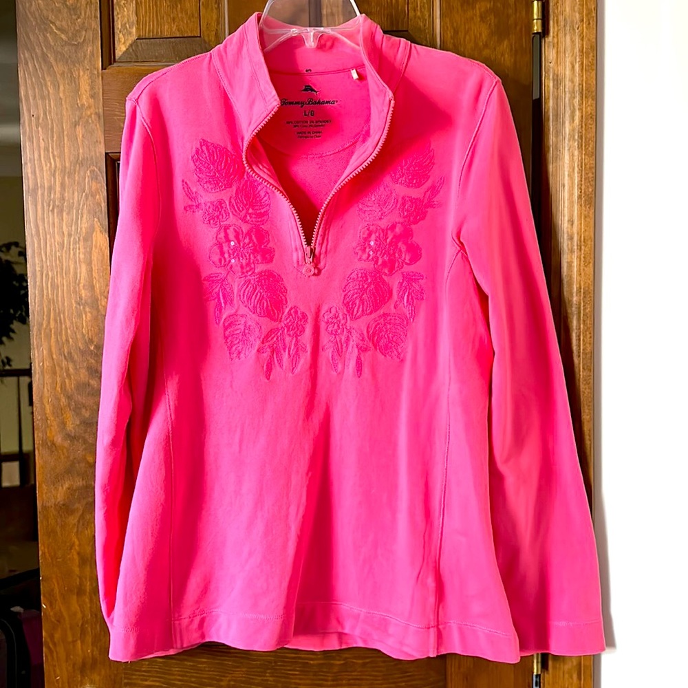 Tommy Bahama Women’s Large zip Pull Over